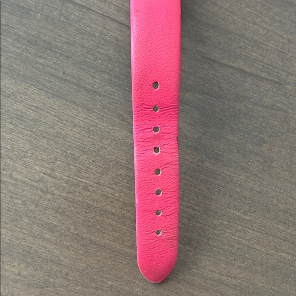 kate spade Pink Leather Strap Gold-Tone Case Mother-of-Pearl Dial Watch - Picture 4 of 9